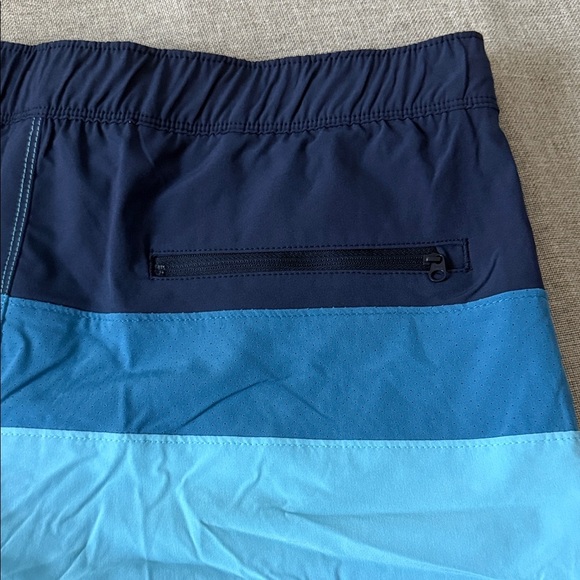 Speedo Men's Navy and Light Blue Swim Trunks - Picture 4 of 7
